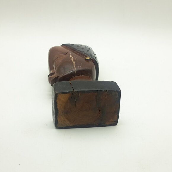 African Wooden Bust of Woman -Tikar - Picture 9 of 11